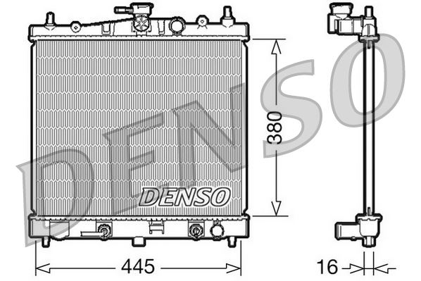 RADİATOR. ENGİNE COOLİNG NISSAN MICRA III K12 03-10