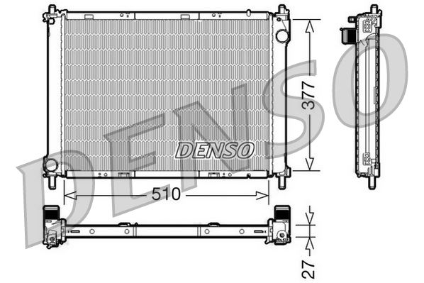 RADİATOR. ENGİNE COOLİNG NISSAN MICRA III K12 03-10