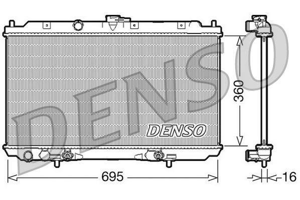 RADİATOR. ENGİNE COOLİNG NISSAN ALMERA II 00-06