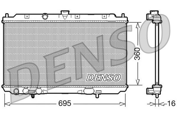 RADİATOR. ENGİNE COOLİNG NISSAN ALMERA II 00-06