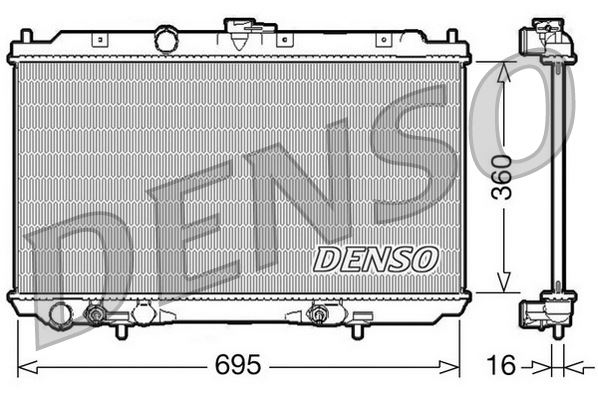 RADİATOR. ENGİNE COOLİNG NISSAN PRIMERA P12 02-08