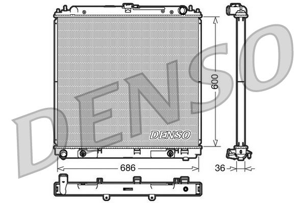 RADİATOR. ENGİNE COOLİNG NISSAN PATHFINDER III 05-