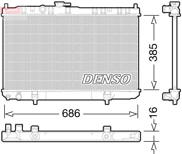 RADİATOR. ENGİNE COOLİNG NISSAN ALMERA CLASSİC 06-