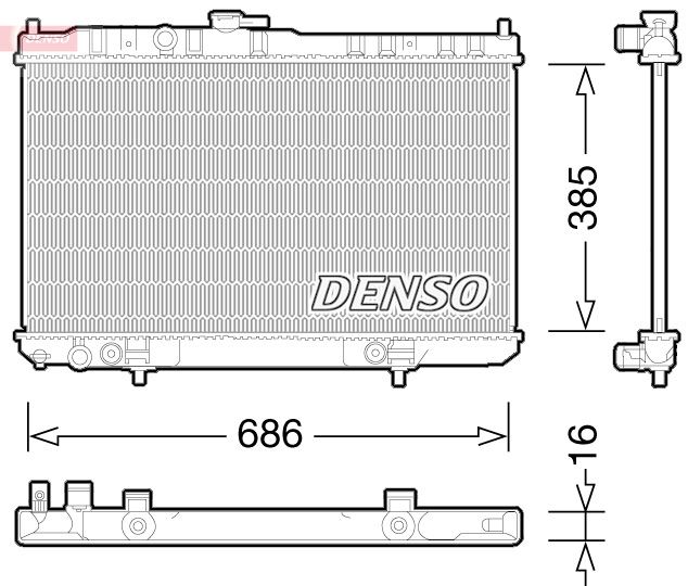 RADİATOR. ENGİNE COOLİNG NISSAN ALMERA CLASSİC 06-