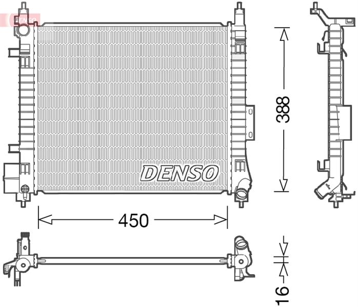 RADİATOR. ENGİNE COOLİNG NISSAN NOTE E12 13-