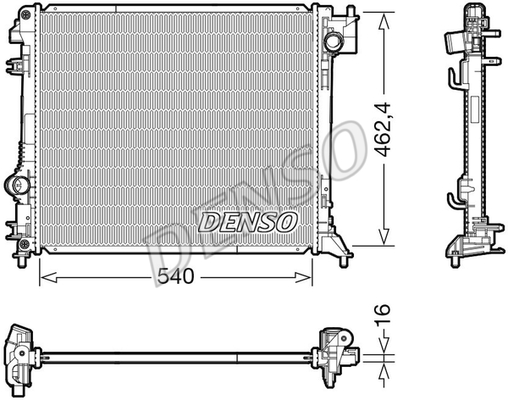 RADİATOR. ENGİNE COOLİNG NISSAN QASHQAI II 13-