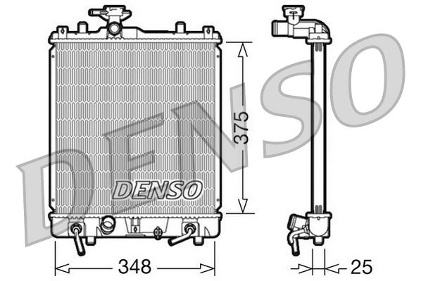 RADİATOR. ENGİNE COOLİNG SUZUKI IGNIS I 00-05
