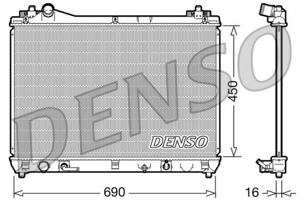 RADİATOR. ENGİNE COOLİNG SUZUKI GRAND VITARA II 05-