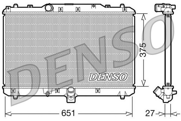 RADİATOR. ENGİNE COOLİNG FIAT SEDICI 06-14