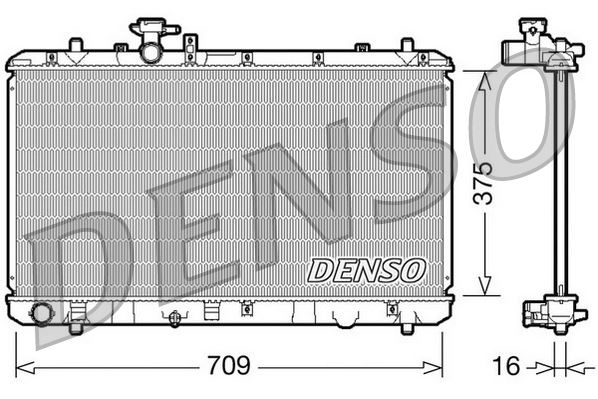 RADİATOR. ENGİNE COOLİNG FIAT SEDICI 06-14
