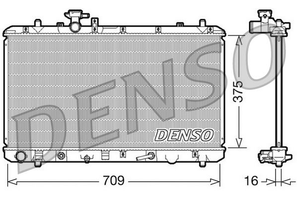 RADİATOR. ENGİNE COOLİNG SUZUKI SX4 06-