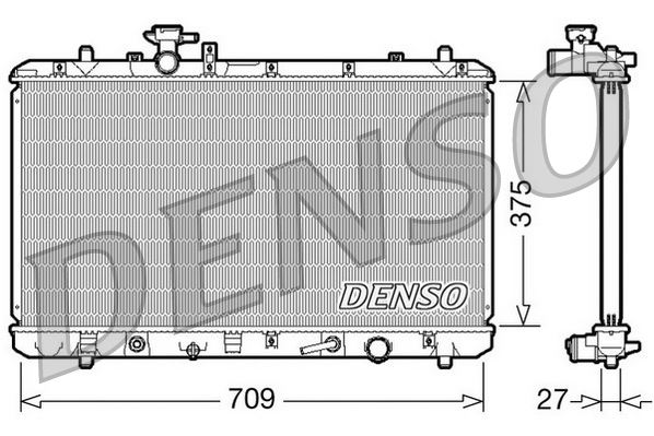 RADİATOR. ENGİNE COOLİNG FIAT SEDICI 06-14