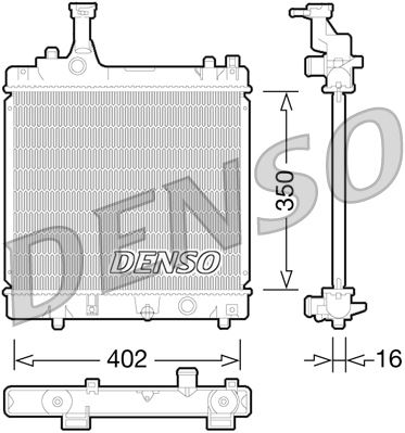 RADİATOR. ENGİNE COOLİNG NISSAN PIXO 09-