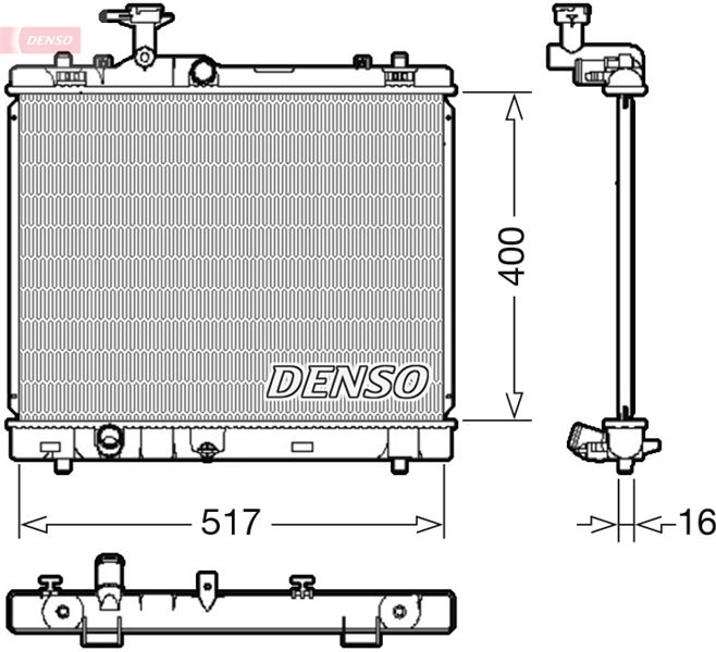 RADİATOR. ENGİNE COOLİNG SUZUKI SWIFT IV 10-
