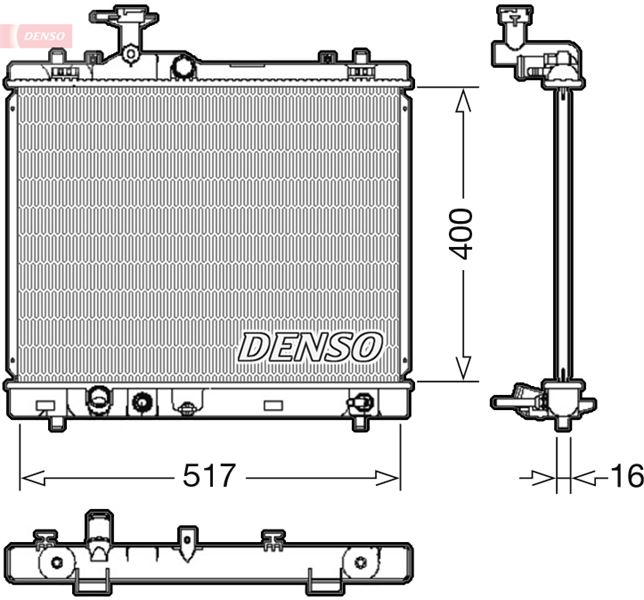 RADİATOR. ENGİNE COOLİNG SUZUKI SWIFT IV 10-