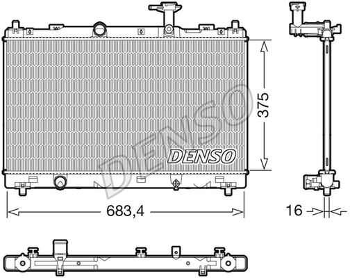 RADİATOR. ENGİNE COOLİNG SUZUKI SX4 S-CROSS 13-