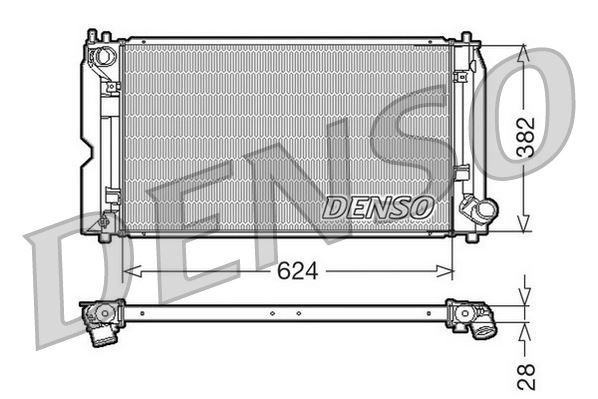 RADİATOR. ENGİNE COOLİNG TOYOTA AVENSIS 03-09