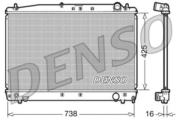 RADİATOR. ENGİNE COOLİNG TOYOTA AVENSIS 03-09