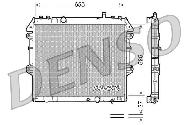 RADİATOR. ENGİNE COOLİNG TOYOTA HILUX III 05-