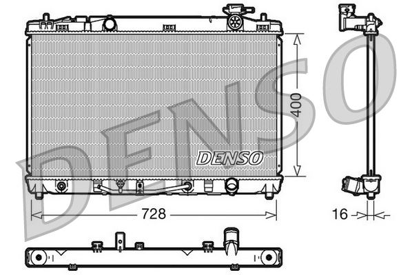 RADİATOR. ENGİNE COOLİNG TOYOTA CAMRY V4 06-11