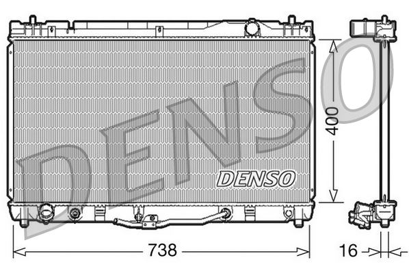 RADİATOR. ENGİNE COOLİNG TOYOTA CAMRY V3 01-06