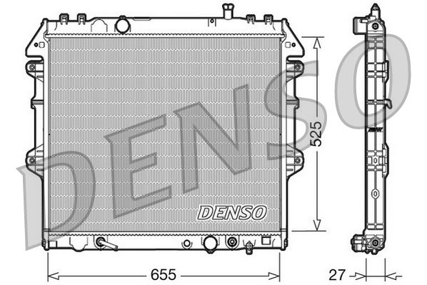 RADİATOR. ENGİNE COOLİNG TOYOTA HILUX III 05-