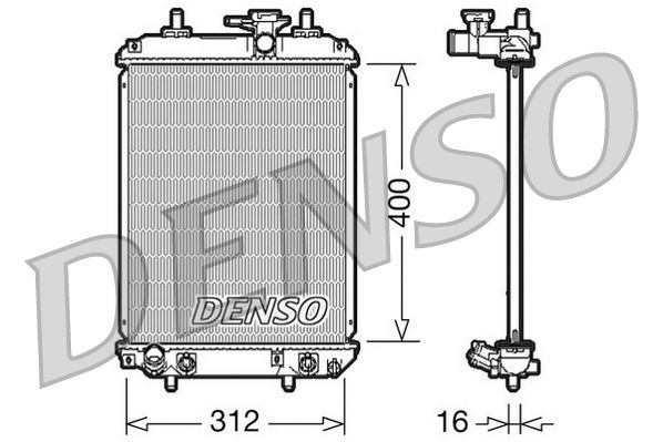 RADİATOR. ENGİNE COOLİNG DAIHATSU SIRION 05-