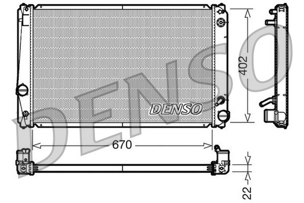 RADİATOR. ENGİNE COOLİNG TOYOTA RAV 4 III 05-13