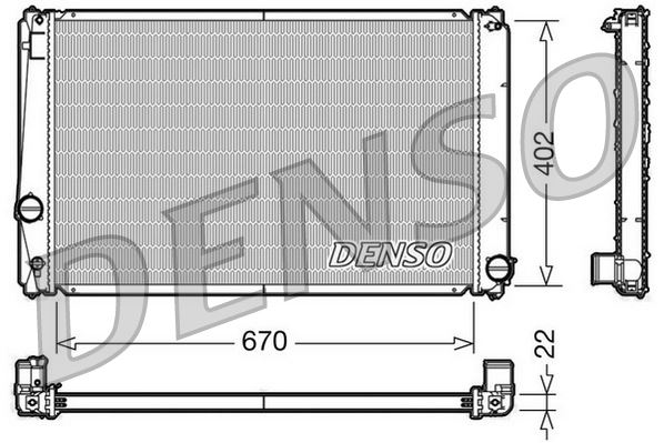 RADİATOR. ENGİNE COOLİNG TOYOTA RAV 4 III 05-13