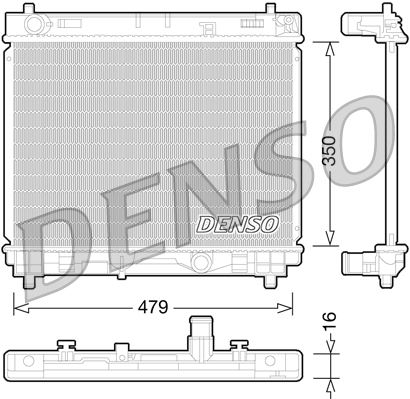 RADİATOR. ENGİNE COOLİNG TOYOTA URBAN CRUISER 07-16