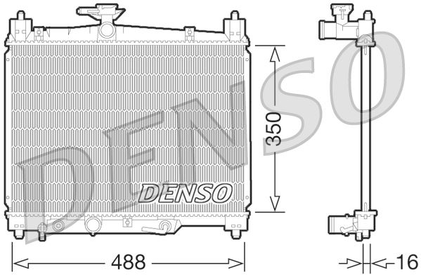 RADİATOR. ENGİNE COOLİNG TOYOTA YARIS 99-05