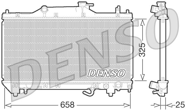 RADİATOR. ENGİNE COOLİNG TOYOTA AVENSIS 97-03