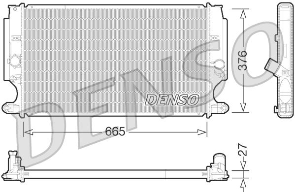 RADİATOR. ENGİNE COOLİNG TOYOTA AURIS E15 06-12