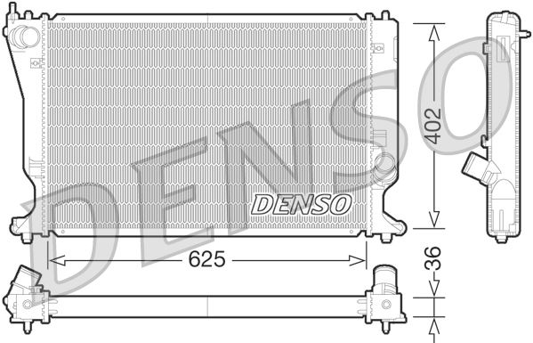 RADİATOR. ENGİNE COOLİNG TOYOTA AVENSIS 03-09