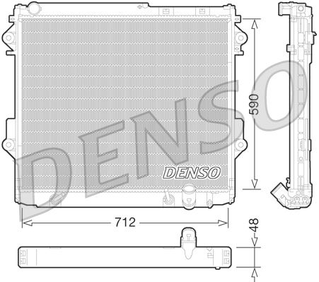 RADİATOR. ENGİNE COOLİNG TOYOTA LAND CRUISER J200 07-