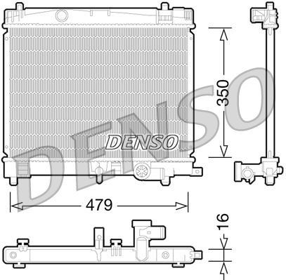 RADİATOR. ENGİNE COOLİNG TOYOTA URBAN CRUISER 07-16