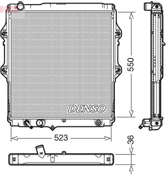 RADİATOR. ENGİNE COOLİNG TOYOTA HILUX II 83-05