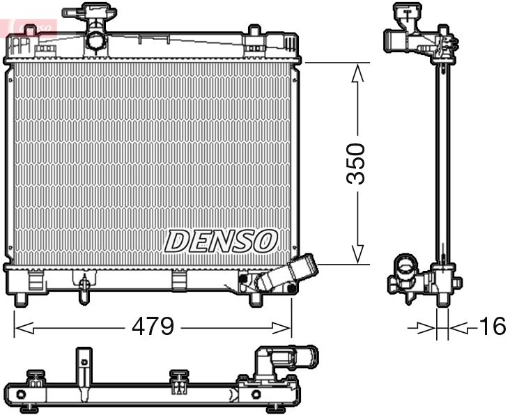 RADİATOR. ENGİNE COOLİNG TOYOTA VERSO S 10-16