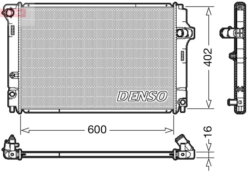 RADİATOR. ENGİNE COOLİNG TOYOTA YARIS 10-