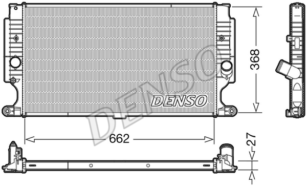 RADİATOR. ENGİNE COOLİNG TOYOTA AVENSIS 08-18