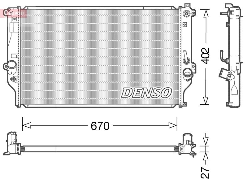 RADİATOR. ENGİNE COOLİNG TOYOTA RAV 4 IV 12-
