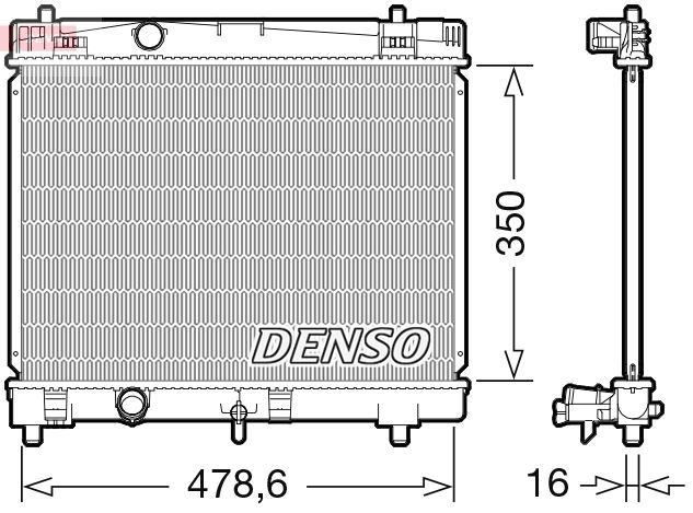 RADİATOR. ENGİNE COOLİNG DAIHATSU CHARADE VI 11-