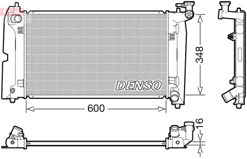 RADİATOR. ENGİNE COOLİNG TOYOTA AVENSIS 03-09