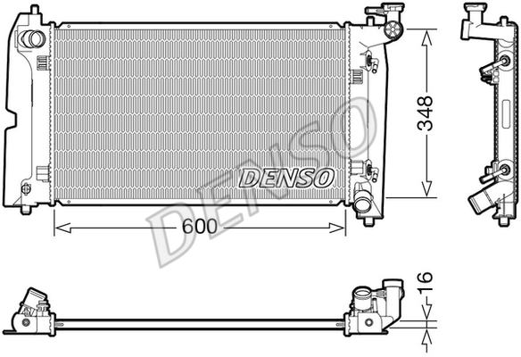 RADİATOR. ENGİNE COOLİNG TOYOTA AVENSIS 03-09