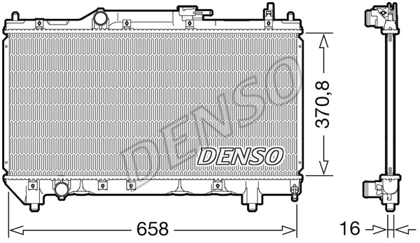 RADİATOR. ENGİNE COOLİNG TOYOTA AVENSIS 97-03