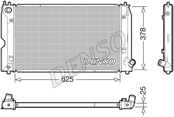 RADİATOR. ENGİNE COOLİNG TOYOTA COROLLA E12 01-07