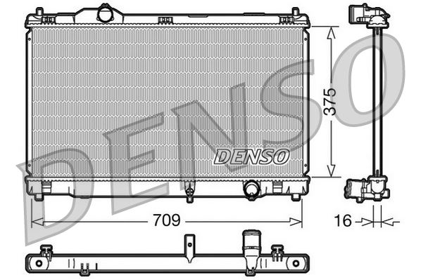 RADİATOR. ENGİNE COOLİNG LEXUS IS II 05-13