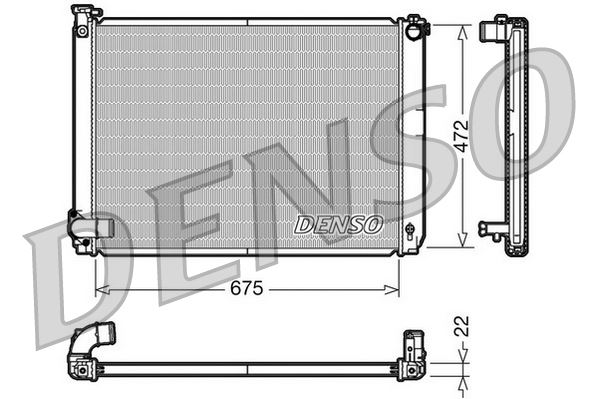 RADİATOR. ENGİNE COOLİNG LEXUS RX 03-08