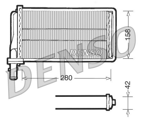 HEAT EXCHANGER. İNTERİOR HEATİNG ALFA ROMEO 166 98-07