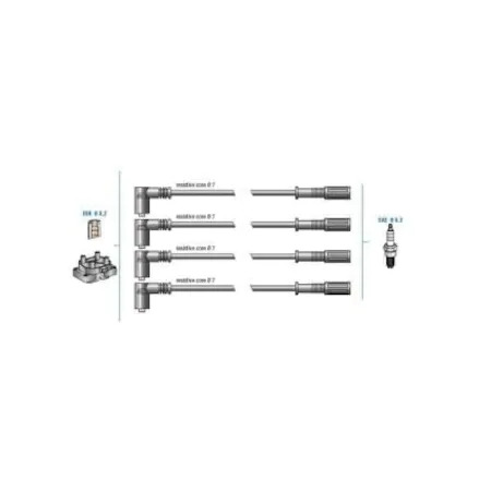 BUJİ BOBİN KABLOSU UNO 70 SX 1.4 İE 94-00
